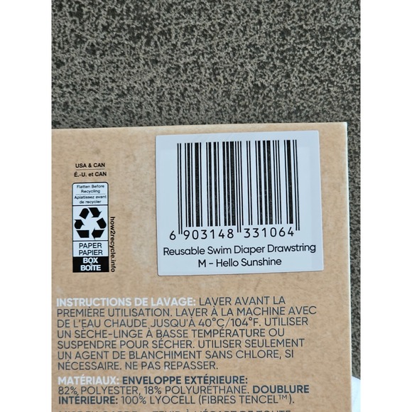 ALK Medium 16-28lbs Charlie Banana Reusable Swim Diaper Washable Hello Sunshine - Picture 3 of 5